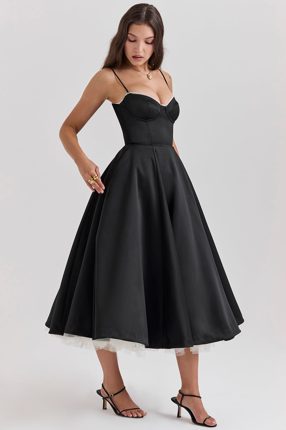 Vestido Midi Camila - Preto