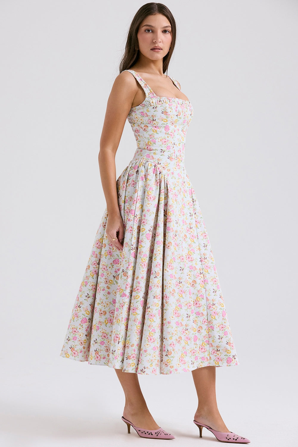 Vestido Midi Adeline - Branco