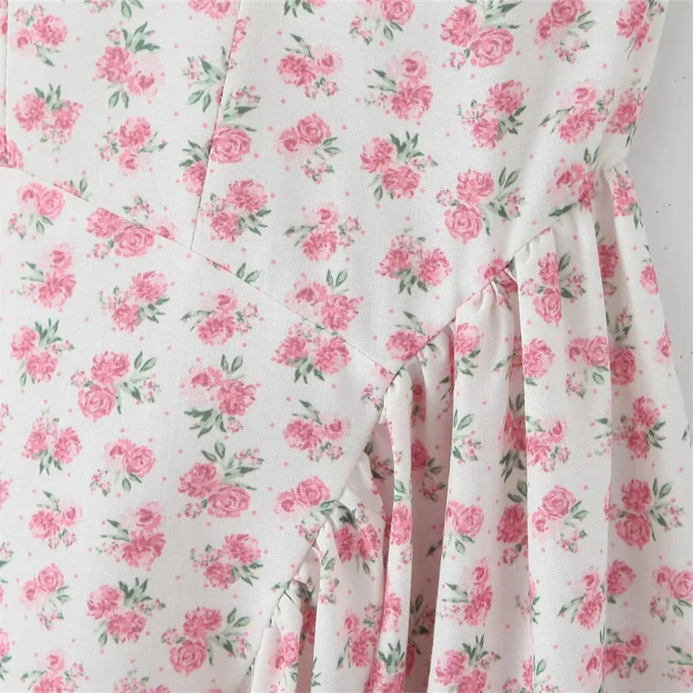 Vestido Midi Adeline - Rosa