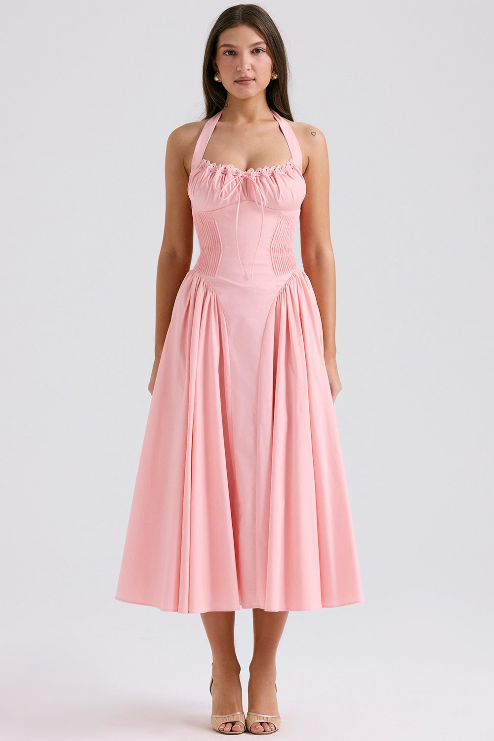 Vestido Midi Priscilla - Rosa