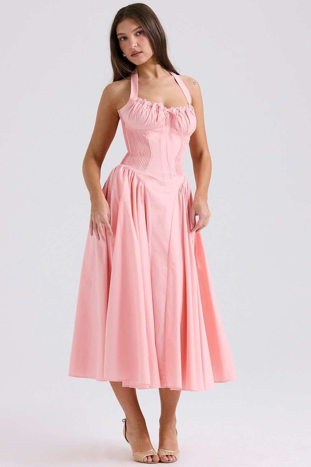 Vestido Midi Priscilla - Rosa