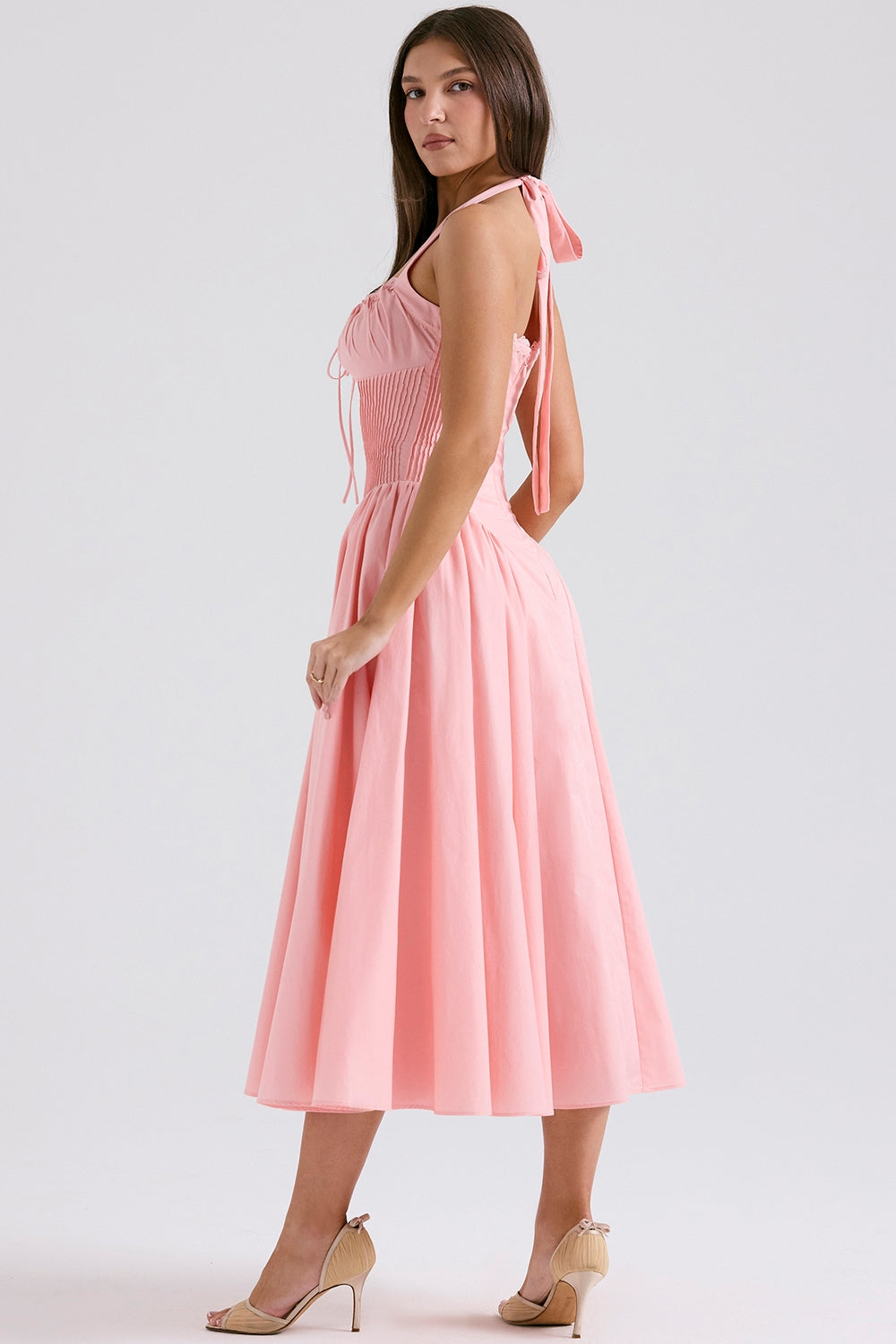 Vestido Midi Priscilla - Rosa