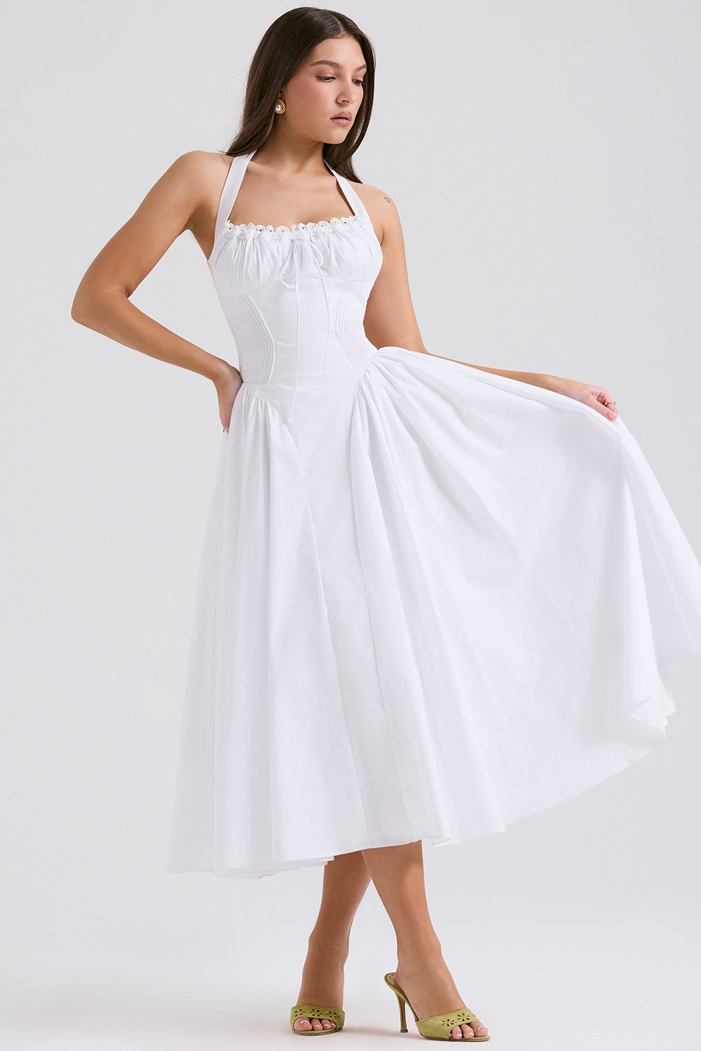 Vestido Midi Priscilla - Branco