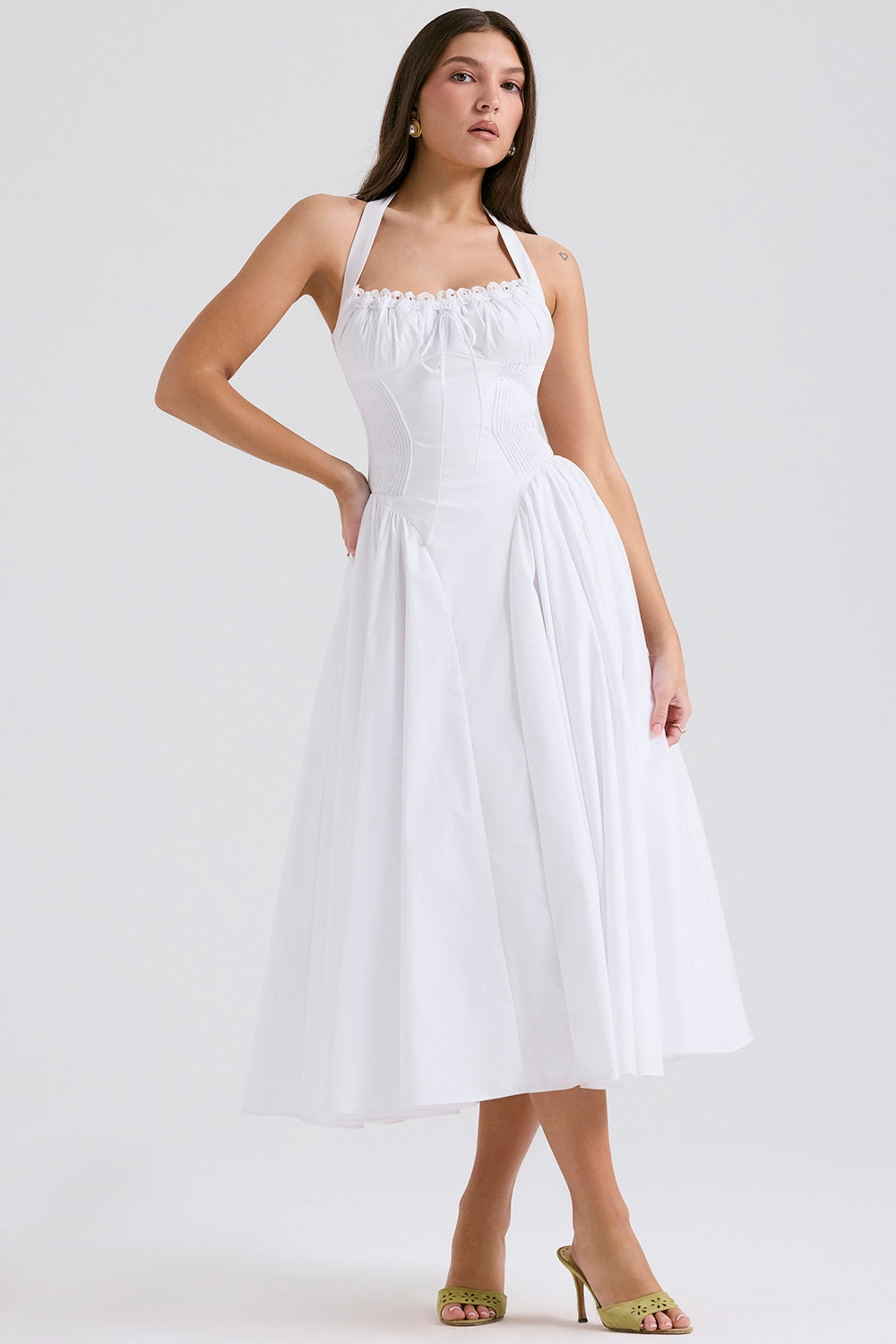 Vestido Midi Priscilla - Branco