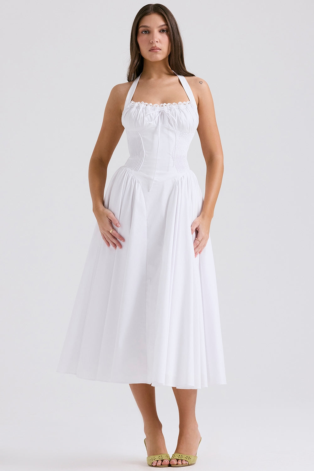 Vestido Midi Priscilla - Branco