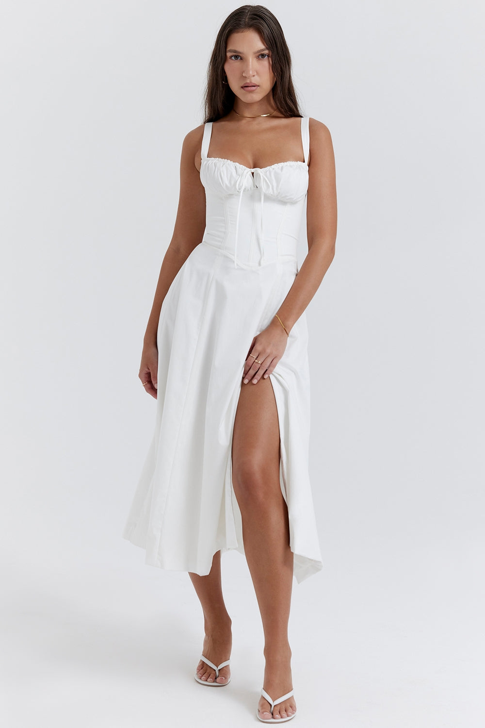 Vestido Midi Beatriz - Branco