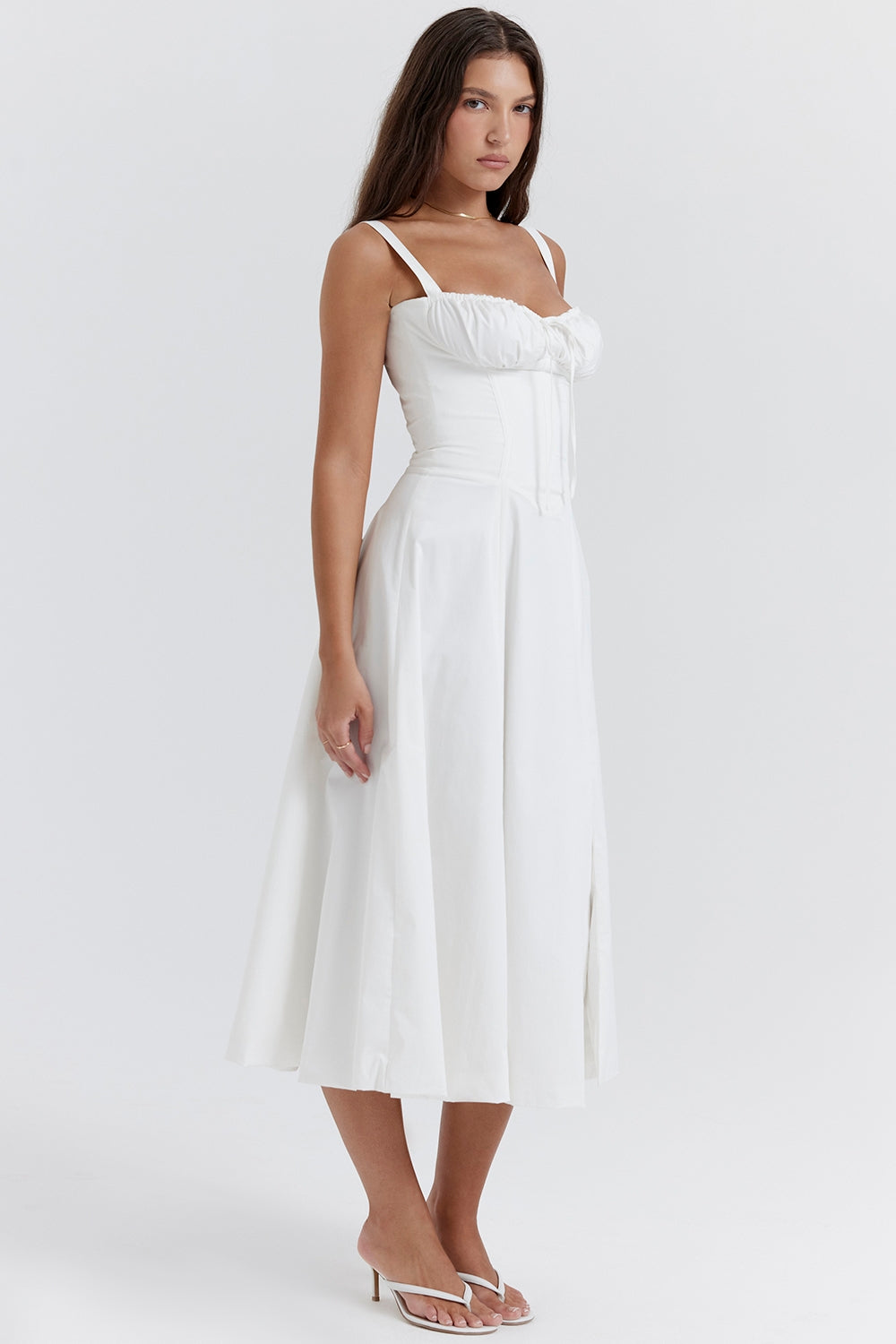 Vestido Midi Beatriz - Branco