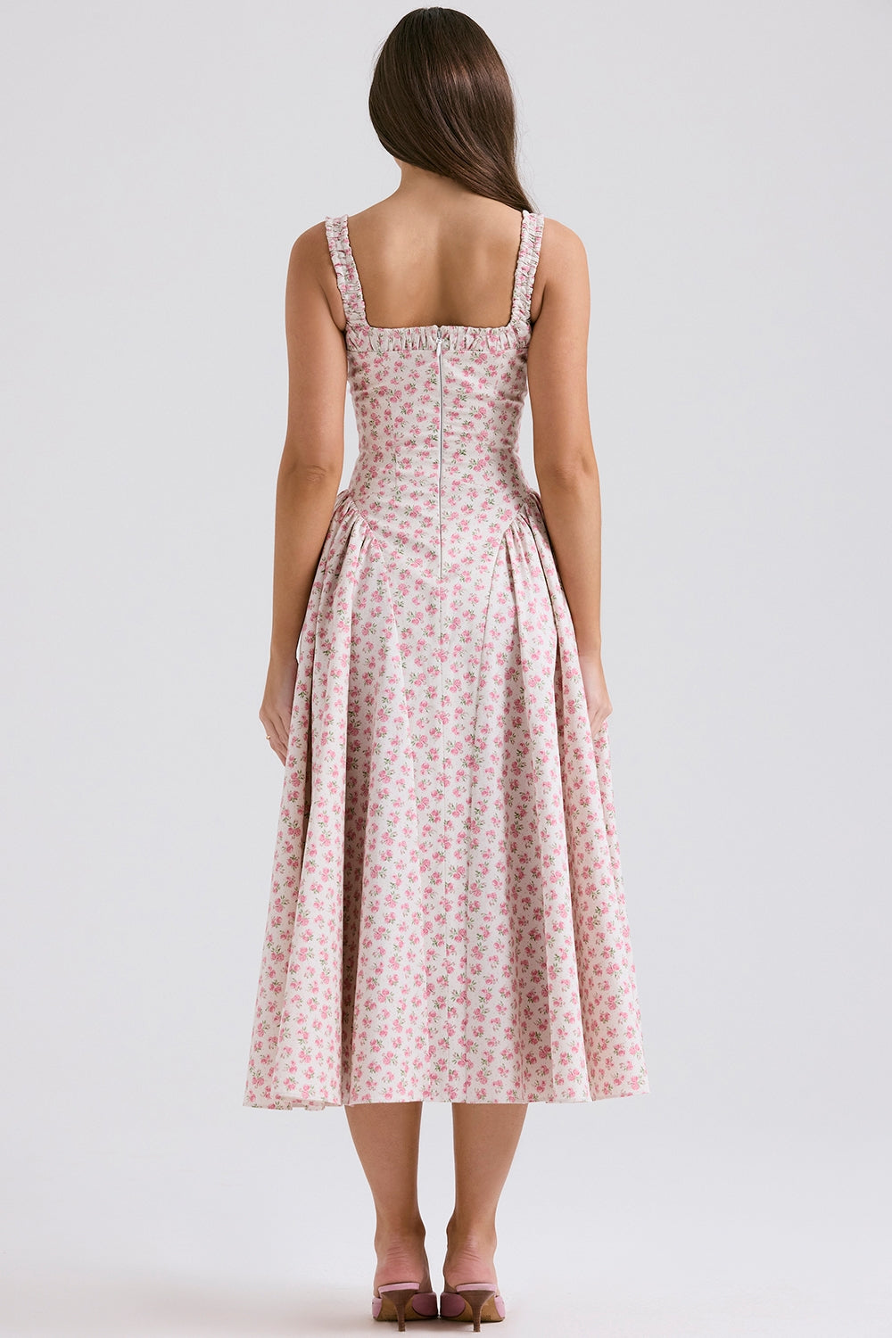 Vestido Midi Adeline - Rosa