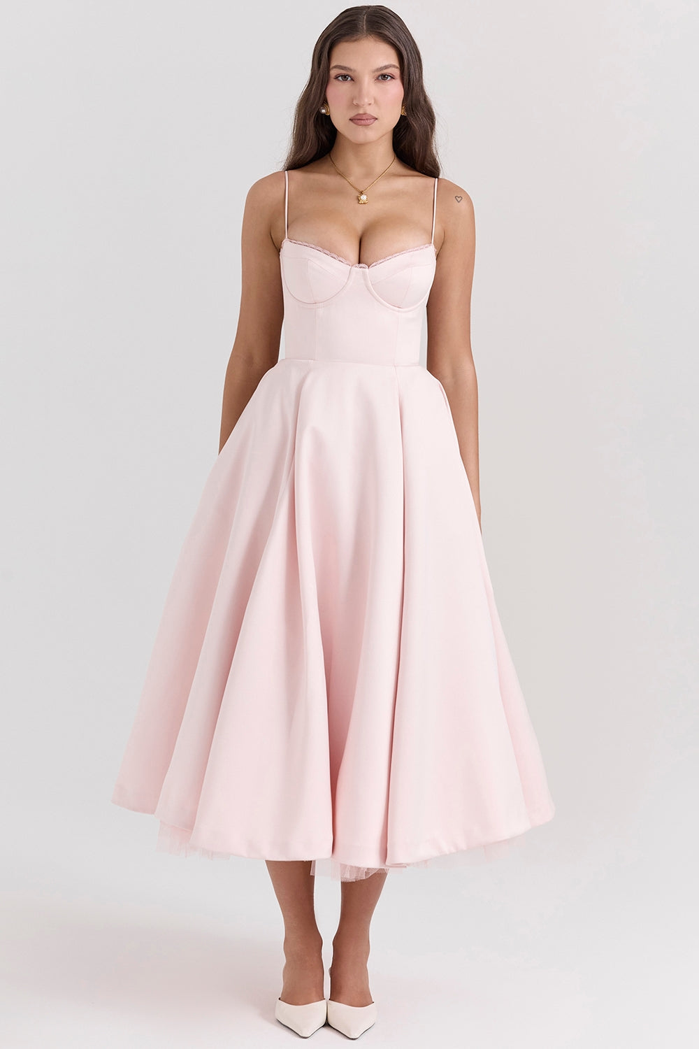 Vestido Midi Camila - Rosa