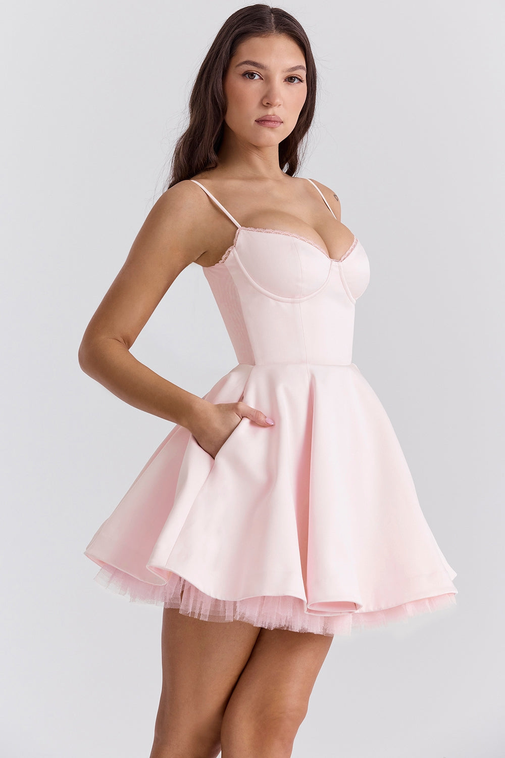 Vestido Curto Valentina - Rosa