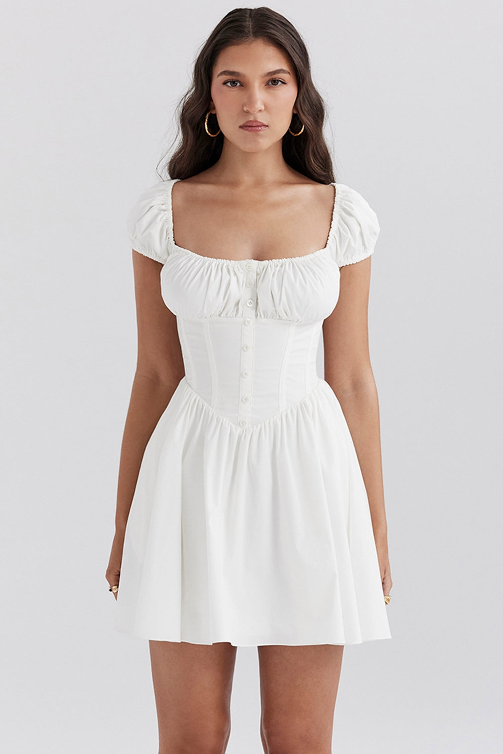 Vestido Curto Marina - Branco