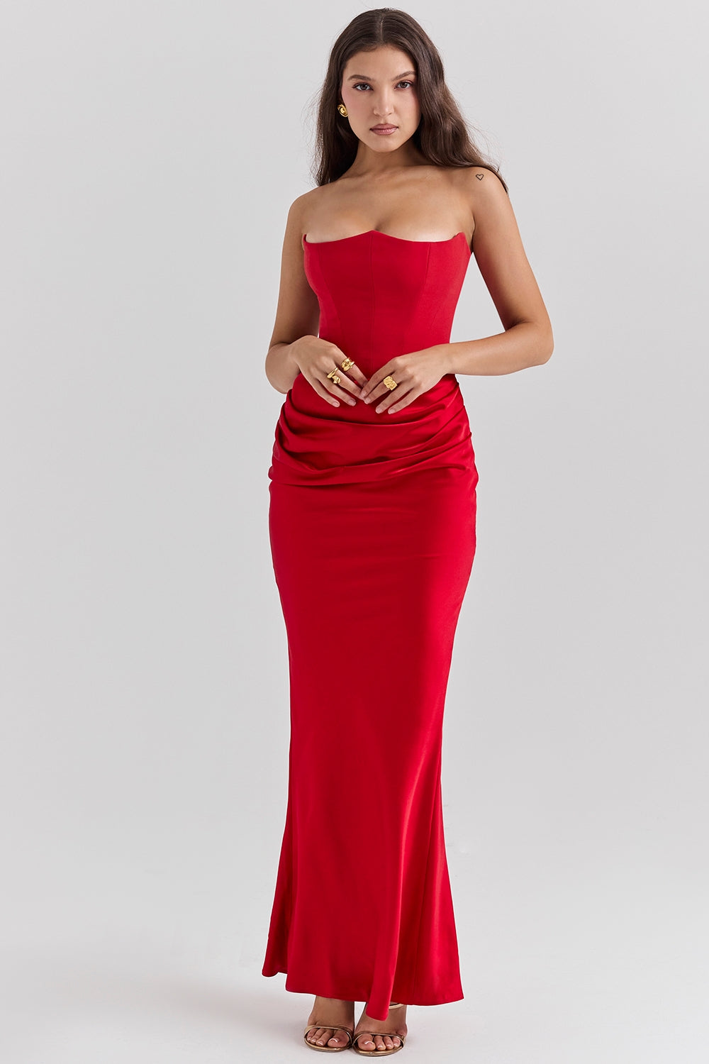 Vestido Longo Daphne - Vermelho