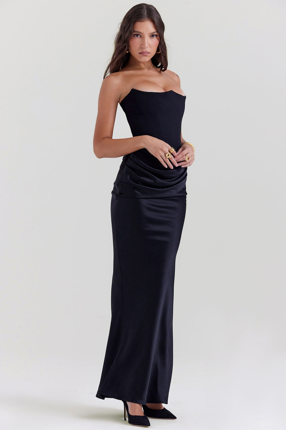 Vestido Longo Daphne - Preto