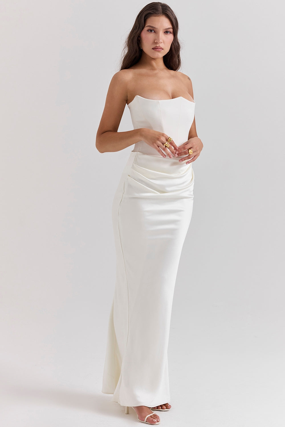 Vestido Longo Daphne - Branco