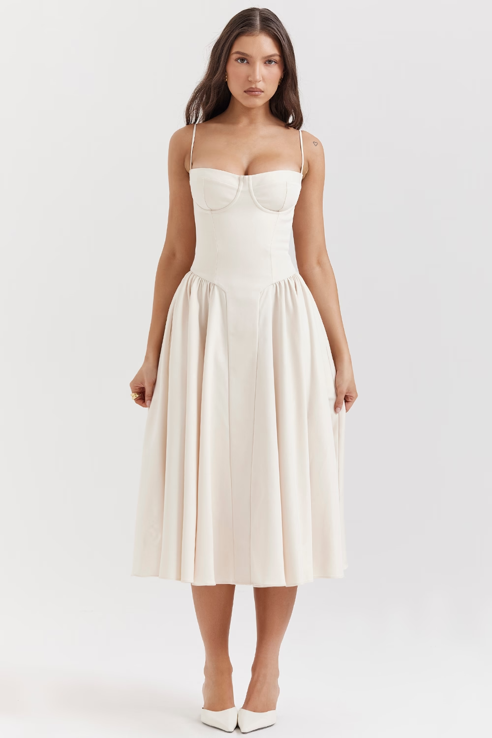 Vestido Midi Ellie - Branco