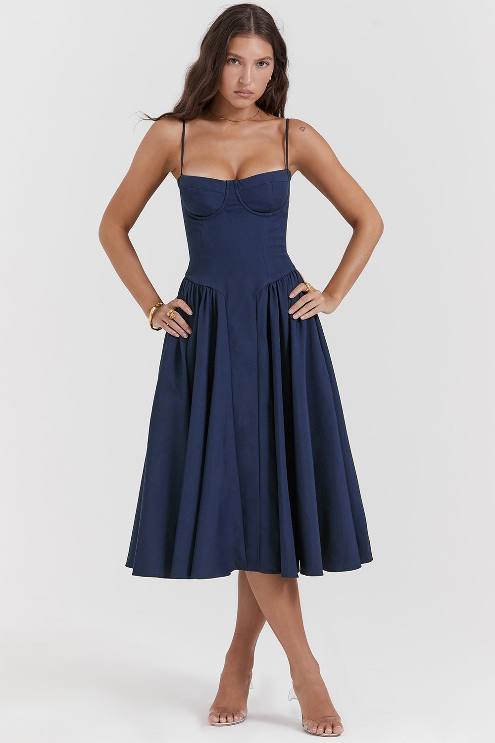 Vestido Midi Ellie - Azul