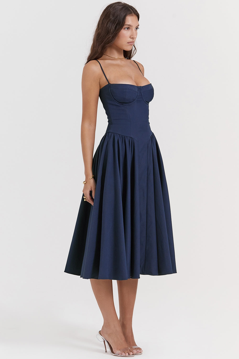 Vestido Midi Ellie - Azul