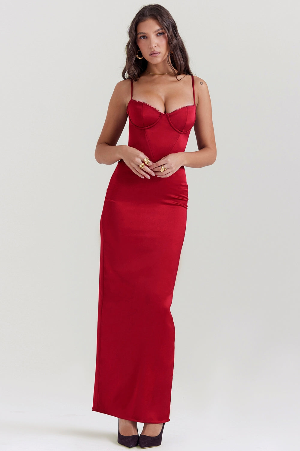 Vestido Longo Laís - Vermelho