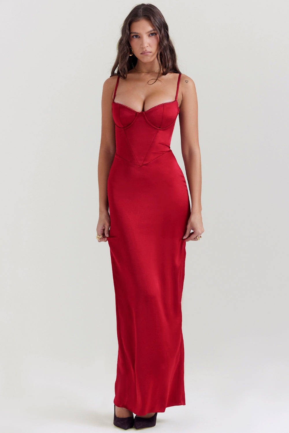 Vestido Longo Laís - Vermelho