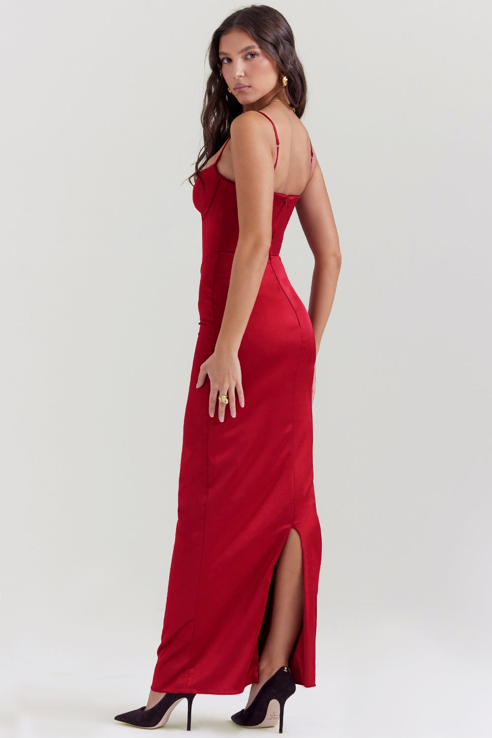 Vestido Longo Laís - Vermelho