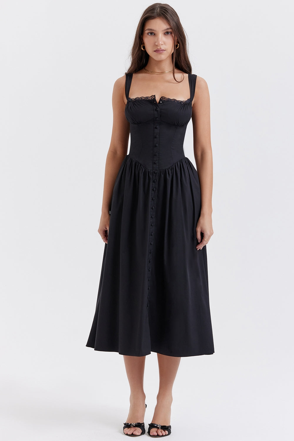 Vestido Midi Annebeth - Preto