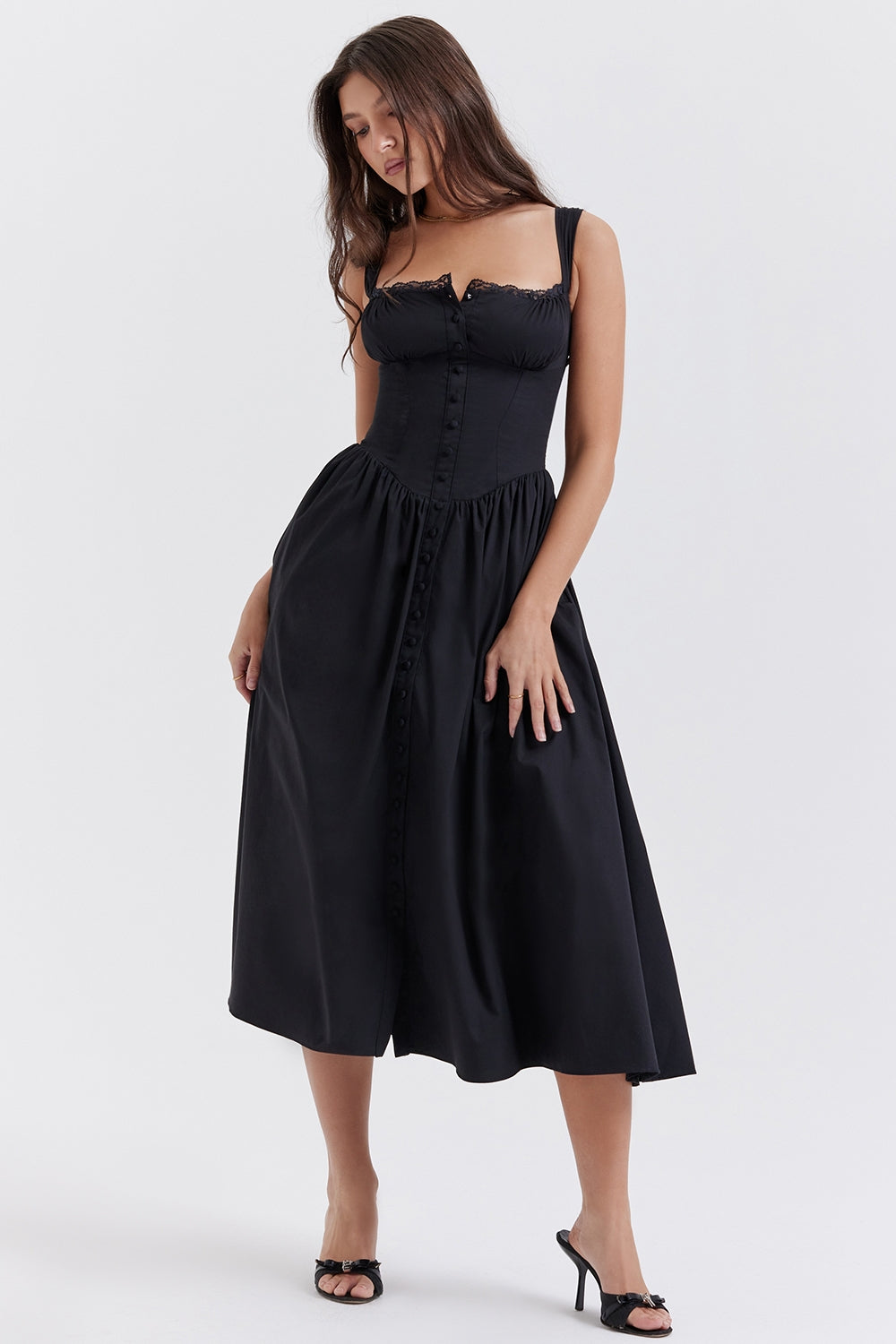 Vestido Midi Annebeth - Preto